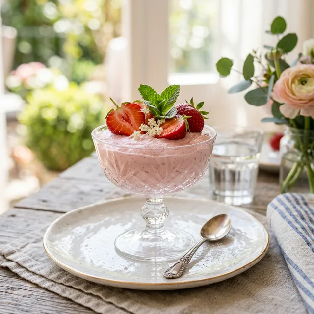 Erdbeer-Joghurt-Mousse
