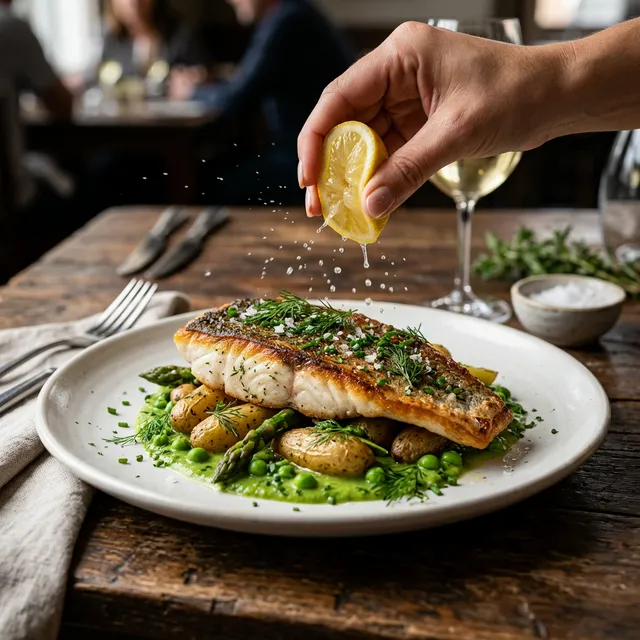 5. Das Perfekte Finish (Säure & Kräuter)