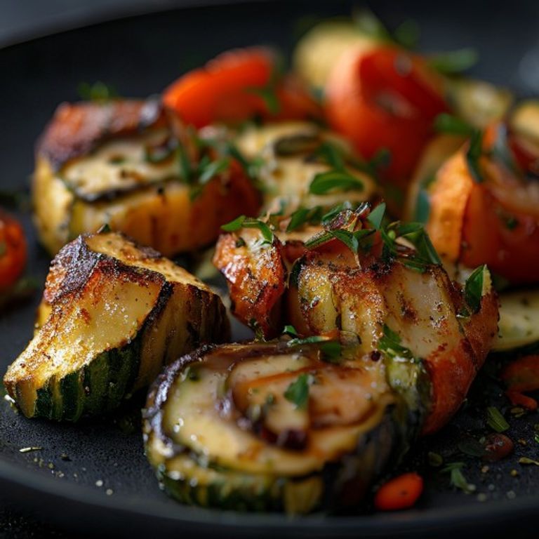 Gegrillte Zucchini-Röllchen mit Ziegenfrischkäse und getrockneten Tomaten