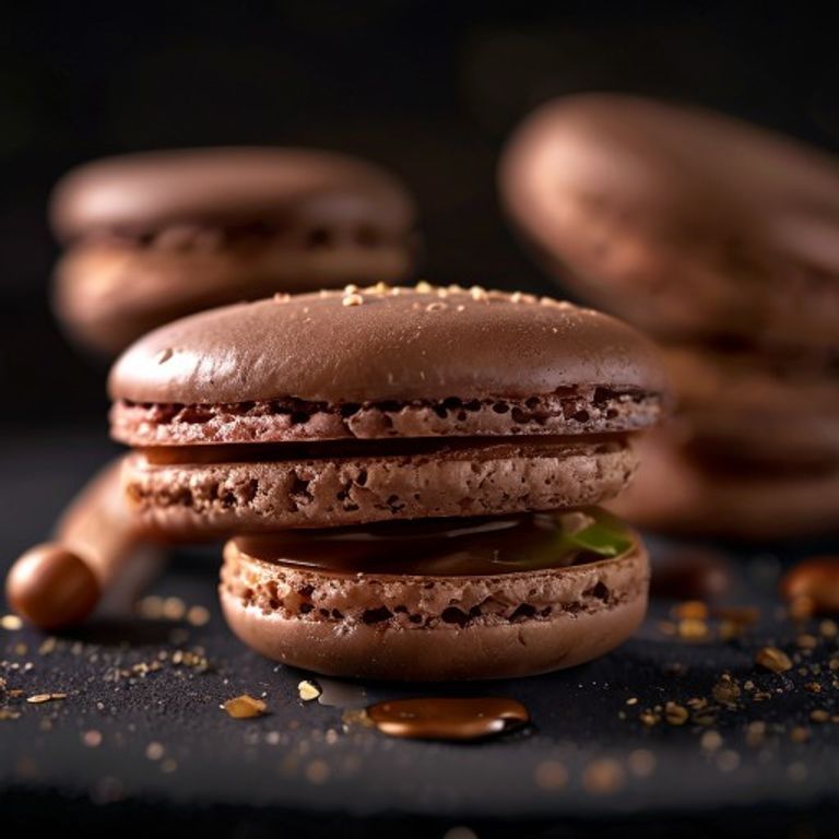 Macarons-Duett (Pistazien- und Zitronen-Ganache)