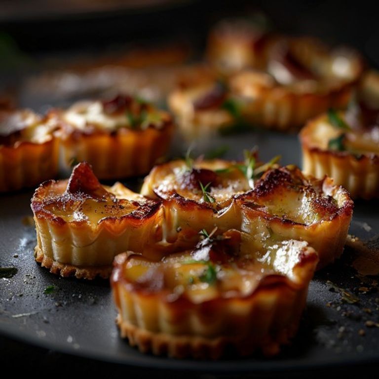 Mini-Quiche Lorraine Tartelettes mit Lauch und knusprigem Speck