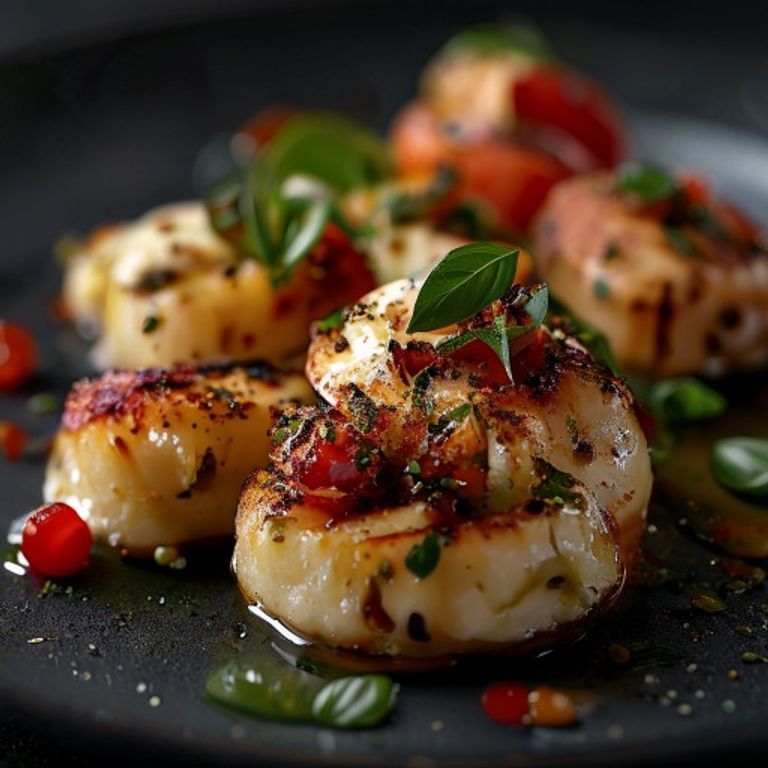 Edle Caprese-Spieße mit Balsamico-Perlen und Basilikum-Pesto